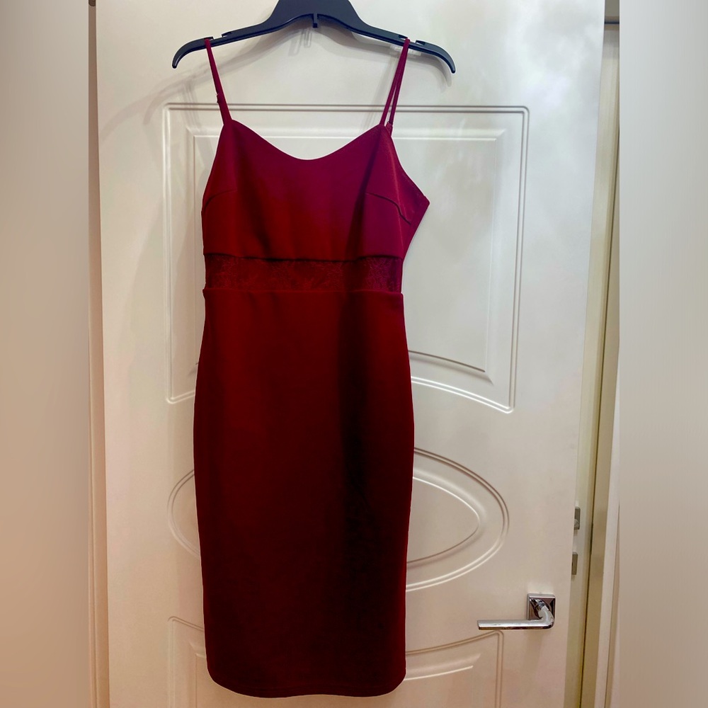 Lulus Women Bodycon Dress, Color-Red, Size-Small
